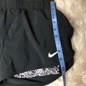 Black Nike workout shorts